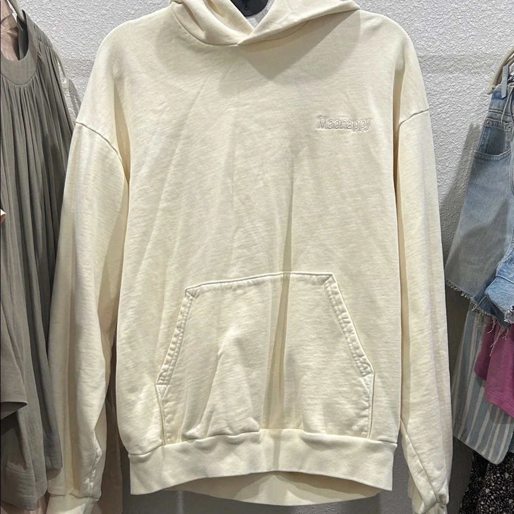 Madhappy Cream Hoodie Sz M - Picture 1 of 3